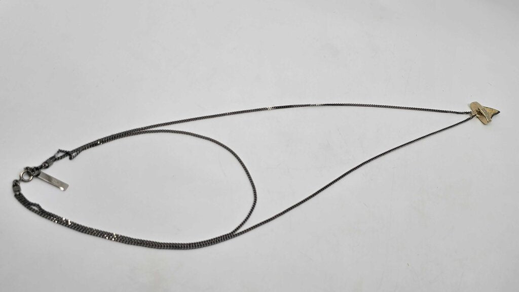 Givenchy Crystal Shark Tooth Pendant Necklace