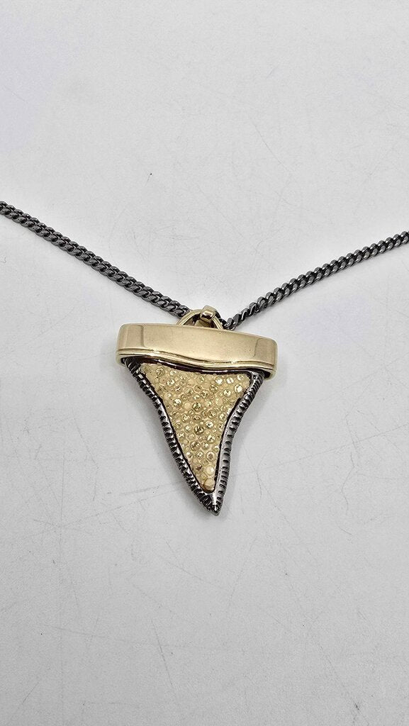 Givenchy Crystal Shark Tooth Pendant Necklace