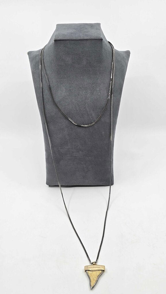 Givenchy Crystal Shark Tooth Pendant Necklace