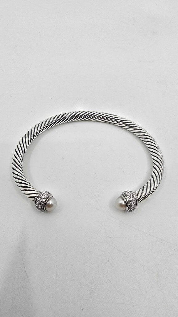 David Yurman Pearl & Diamond Moonlight Ice Cut Bracelet