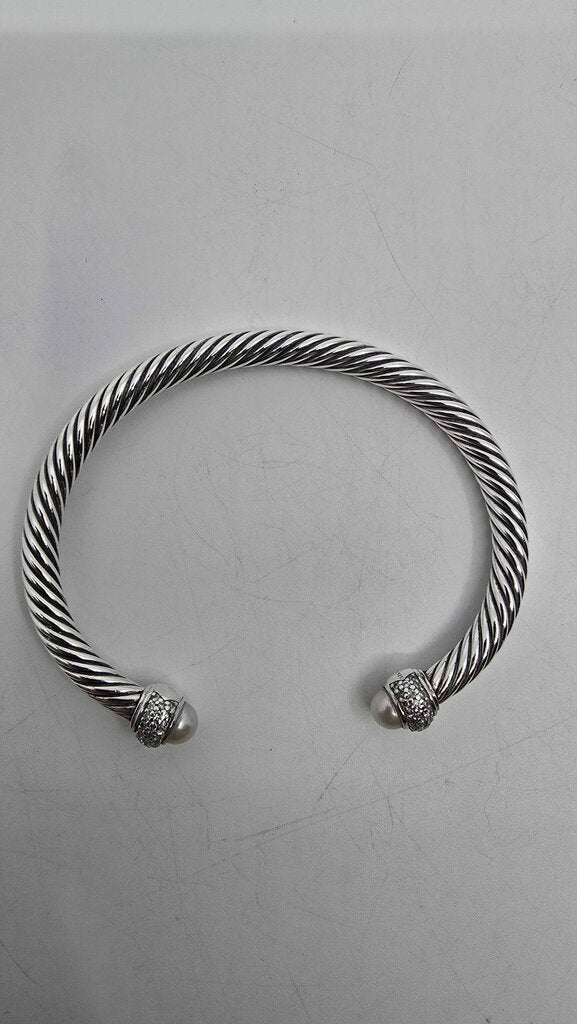 David Yurman Pearl & Diamond Moonlight Ice Cut Bracelet