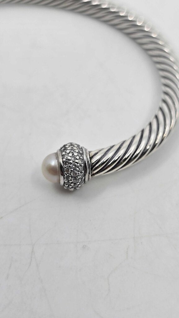David Yurman Pearl & Diamond Moonlight Ice Cut Bracelet