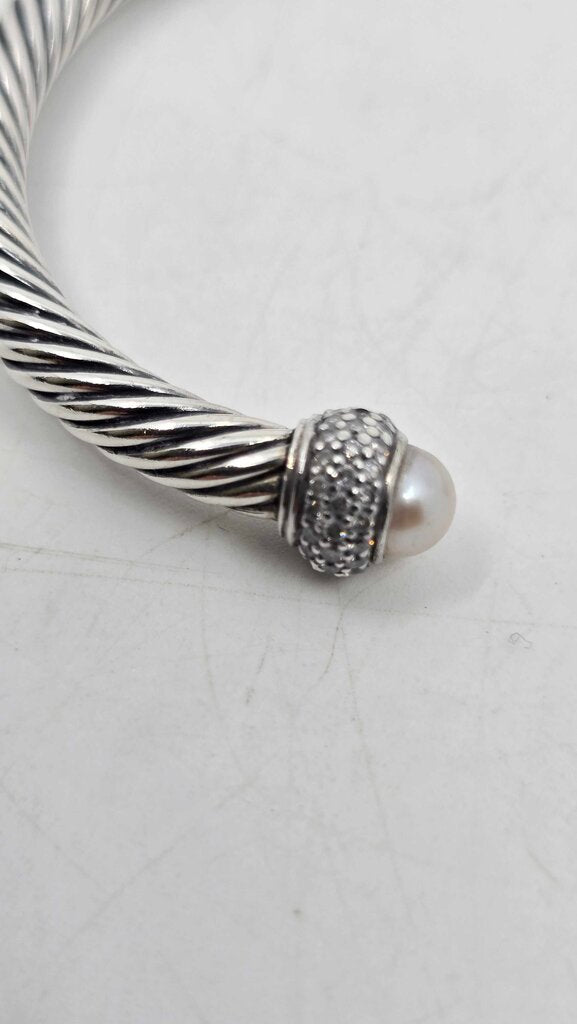 David Yurman Pearl & Diamond Moonlight Ice Cut Bracelet