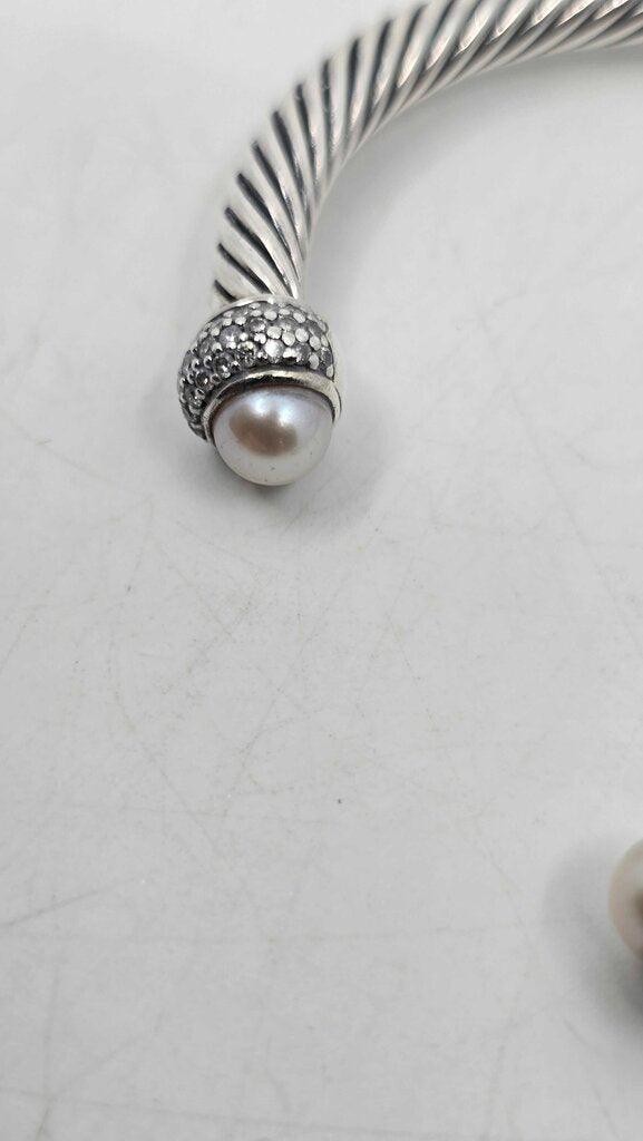 David Yurman Pearl & Diamond Moonlight Ice Cut Bracelet