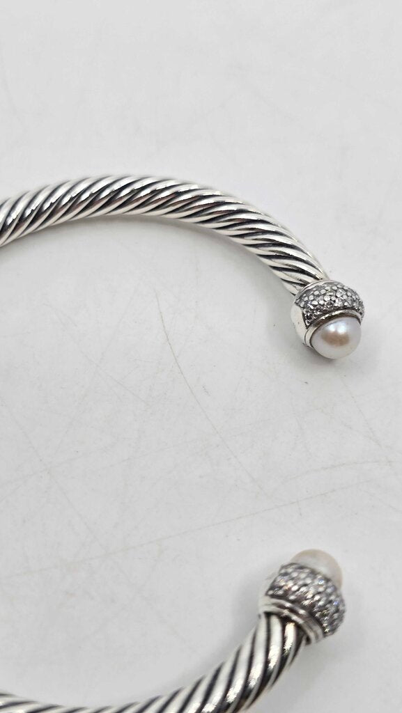 David Yurman Pearl & Diamond Moonlight Ice Cut Bracelet
