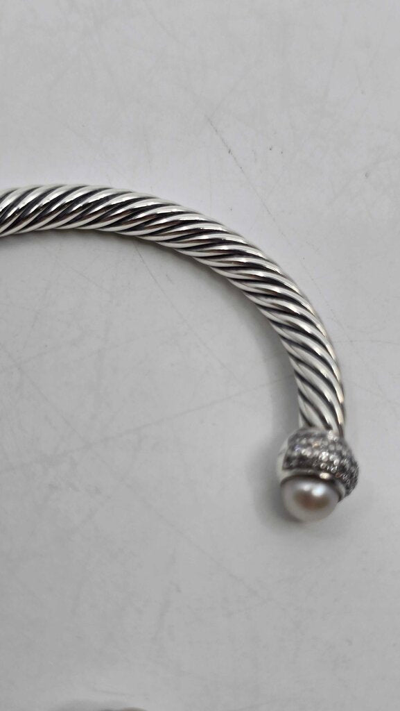 David Yurman Pearl & Diamond Moonlight Ice Cut Bracelet