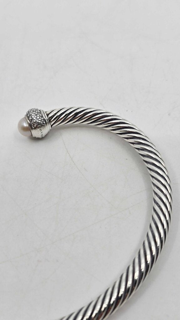 David Yurman Pearl & Diamond Moonlight Ice Cut Bracelet