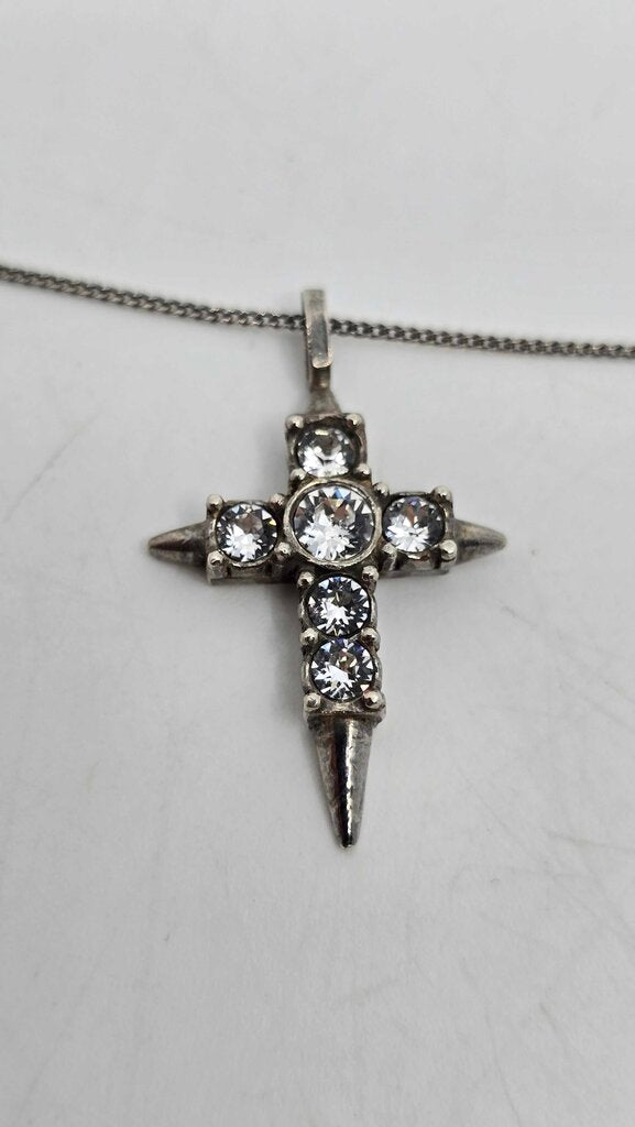 YSL Cross Charm Necklace
