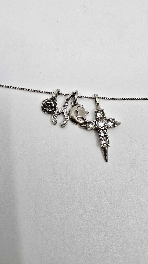 YSL Cross Charm Necklace