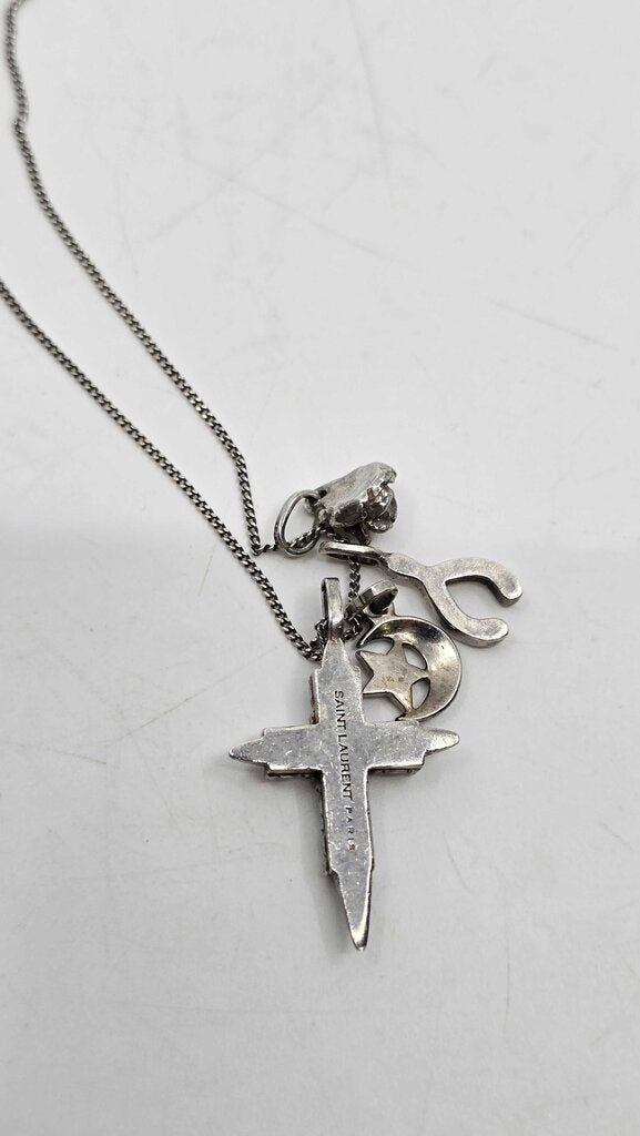 YSL Cross Charm Necklace