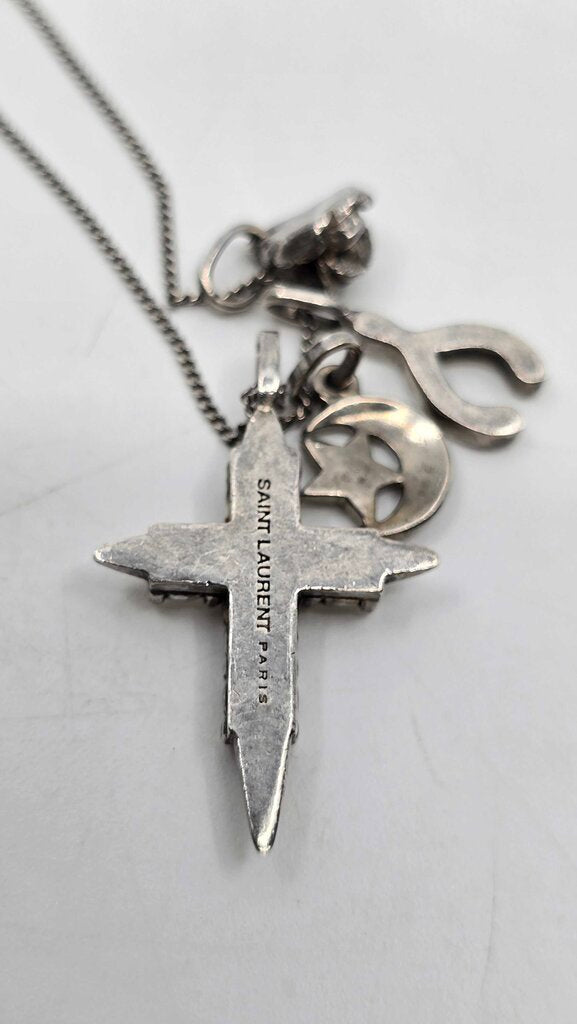 YSL Cross Charm Necklace