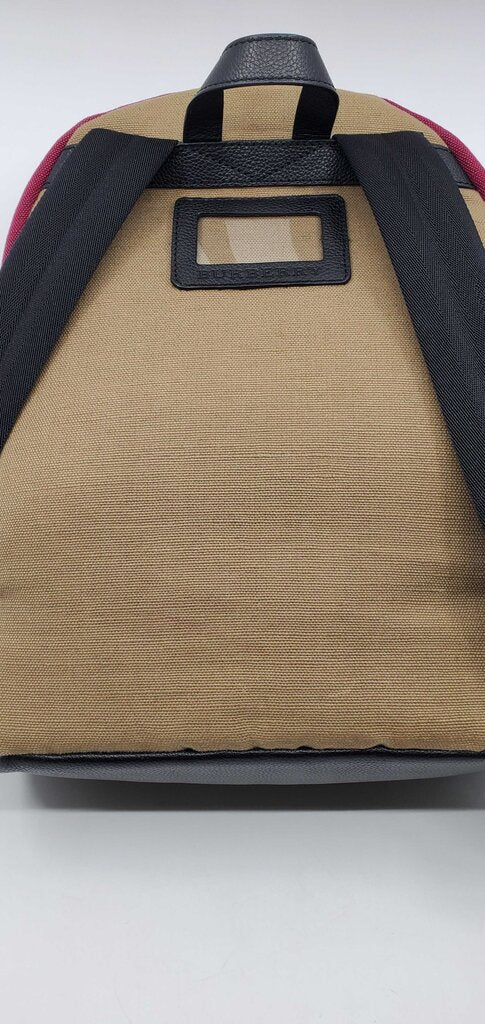 Burberry Overdyed Canvas Check Backpack