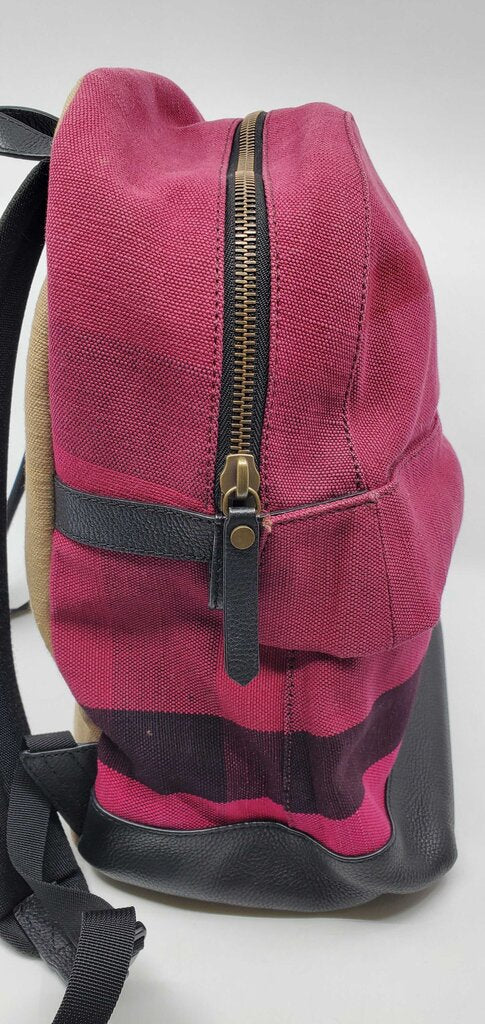 Burberry Overdyed Canvas Check Backpack