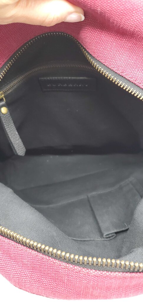 Burberry Overdyed Canvas Check Backpack