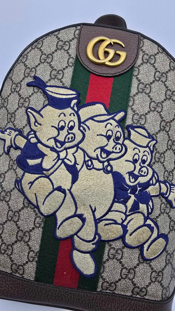 Gucci x Disney Ophidia GG Supreme Three Little Pigs Backpack