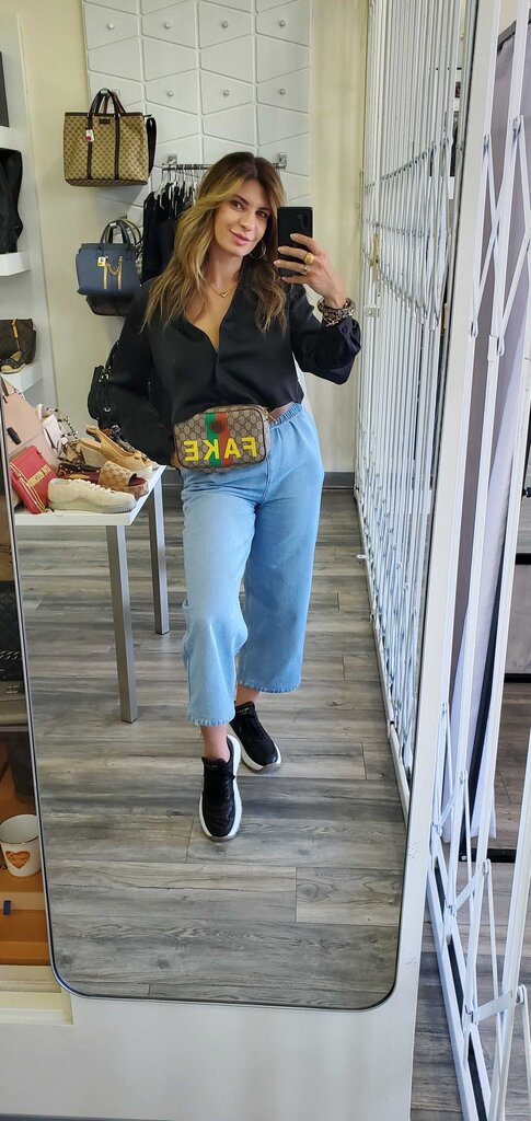 Gucci Fake/Not gg supreme canvas Belt Bag