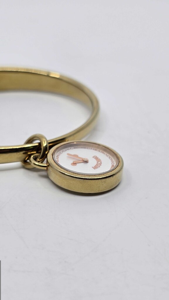 Moschino Cheap and Chic LET'S SMILE Smiley Face Yellow Gold Plated Watch Bracelet