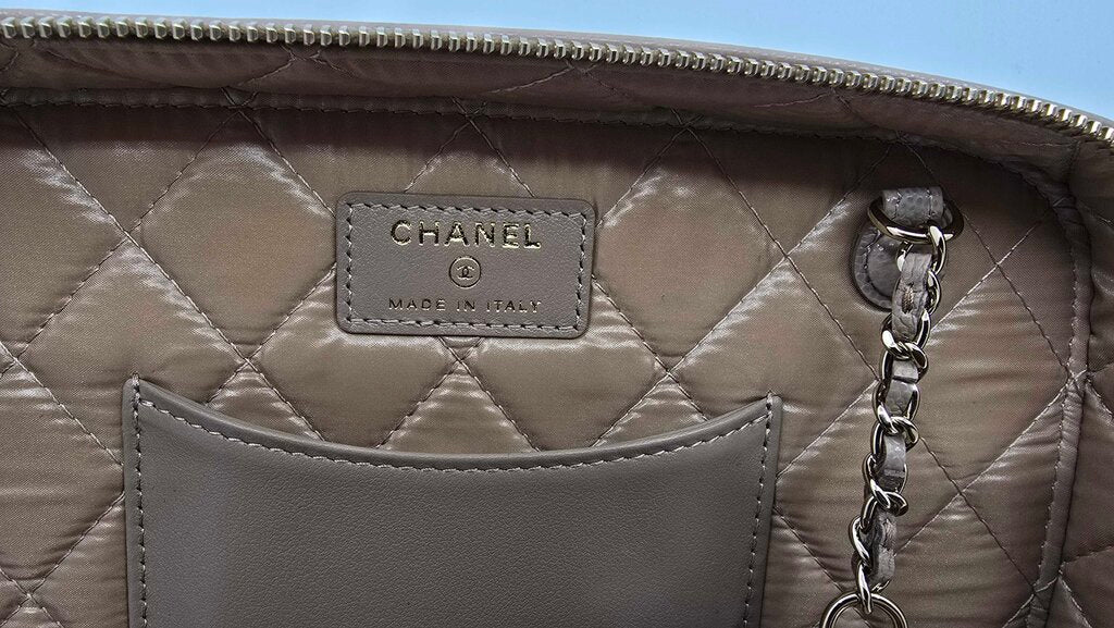 Chanel Quilted Cavier Vanity Case