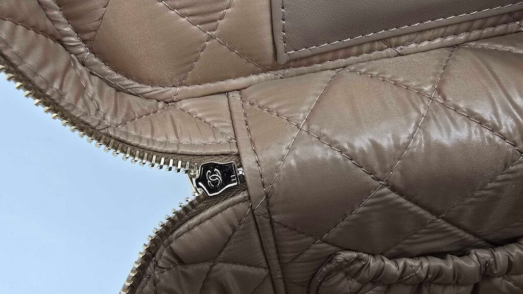 Chanel Quilted Cavier Vanity Case