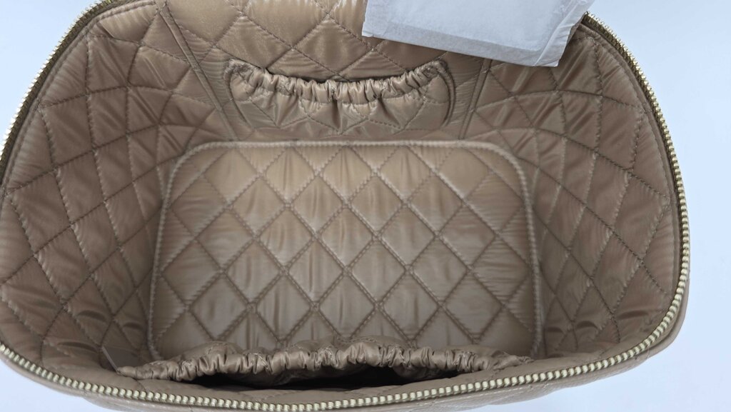 Chanel Quilted Cavier Vanity Case