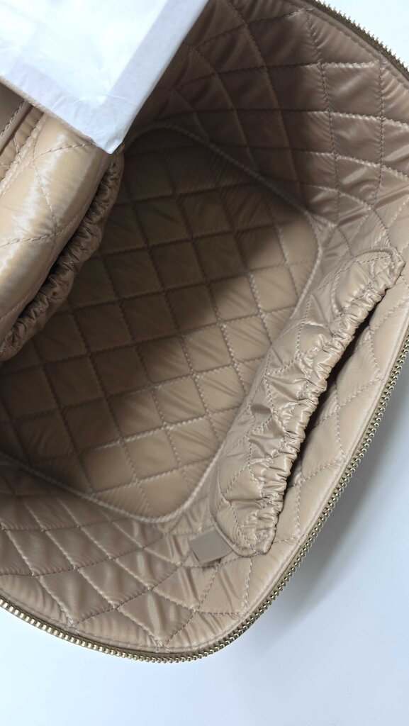 Chanel Quilted Cavier Vanity Case