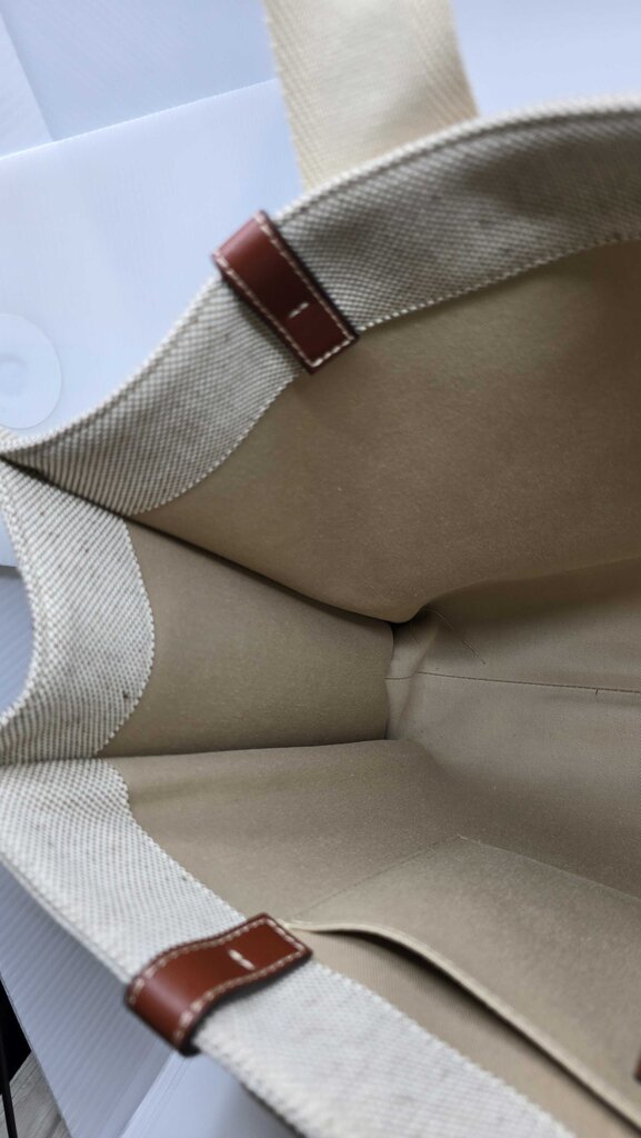 Chloe Woody Large Tote Bag in Linen