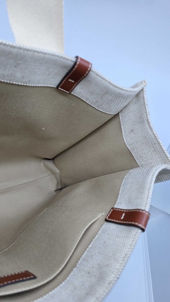 Chloe Woody Large Tote Bag in Linen