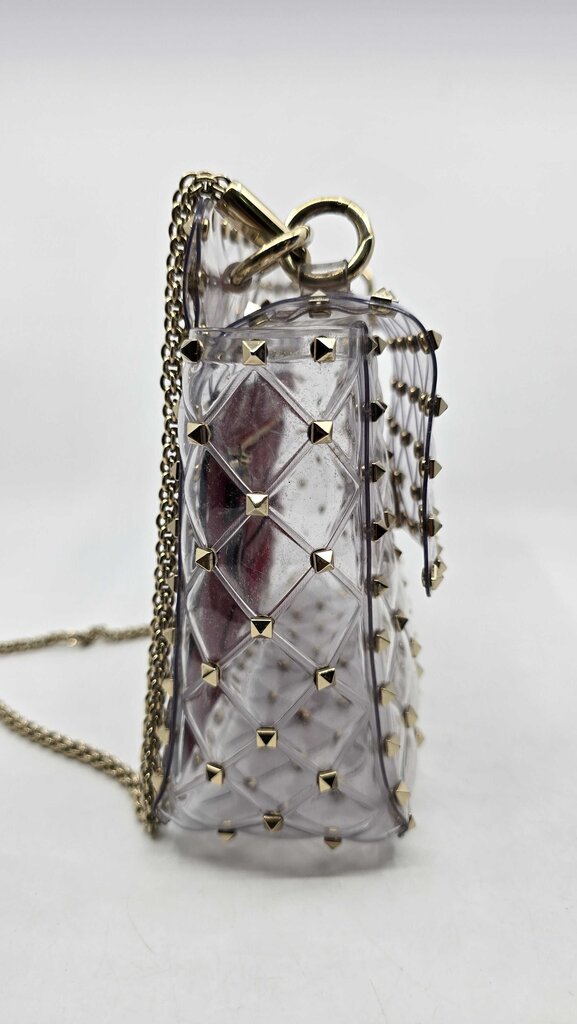 Valentino Garavani PVC Medium Rockstud Spike Shoulder Bag