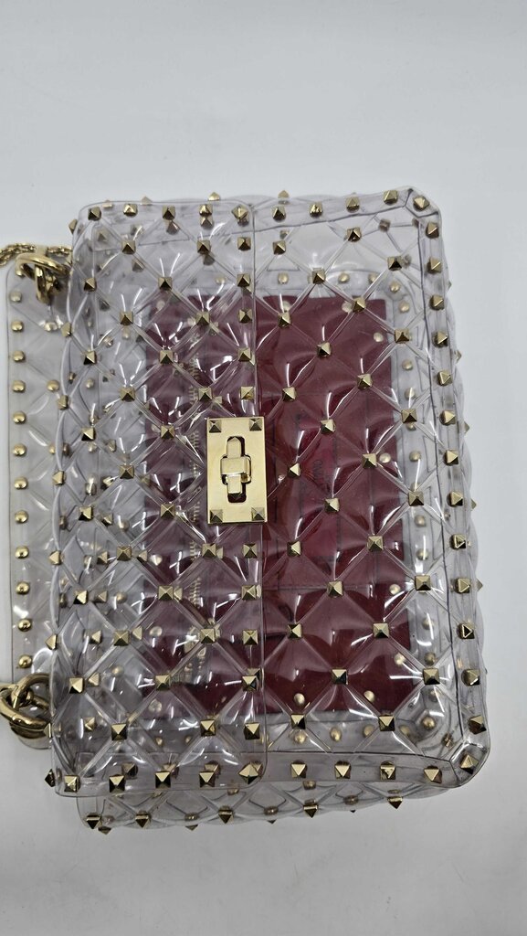 Valentino Garavani PVC Medium Rockstud Spike Shoulder Bag