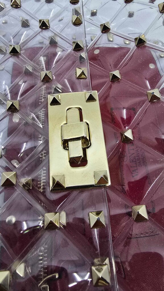 Valentino Garavani PVC Medium Rockstud Spike Shoulder Bag
