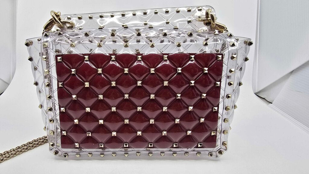 Valentino Garavani PVC Medium Rockstud Spike Shoulder Bag