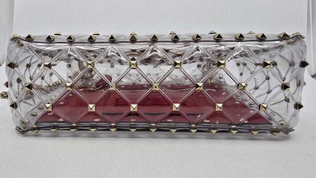Valentino Garavani PVC Medium Rockstud Spike Shoulder Bag