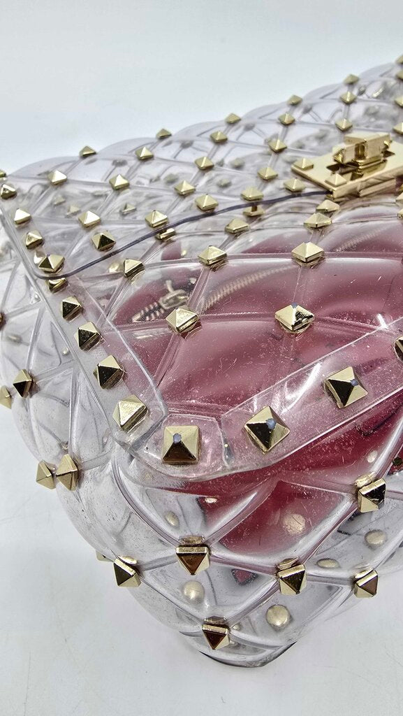 Valentino Garavani PVC Medium Rockstud Spike Shoulder Bag