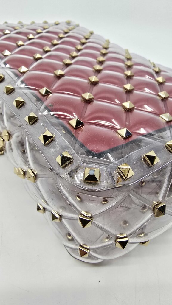 Valentino Garavani PVC Medium Rockstud Spike Shoulder Bag