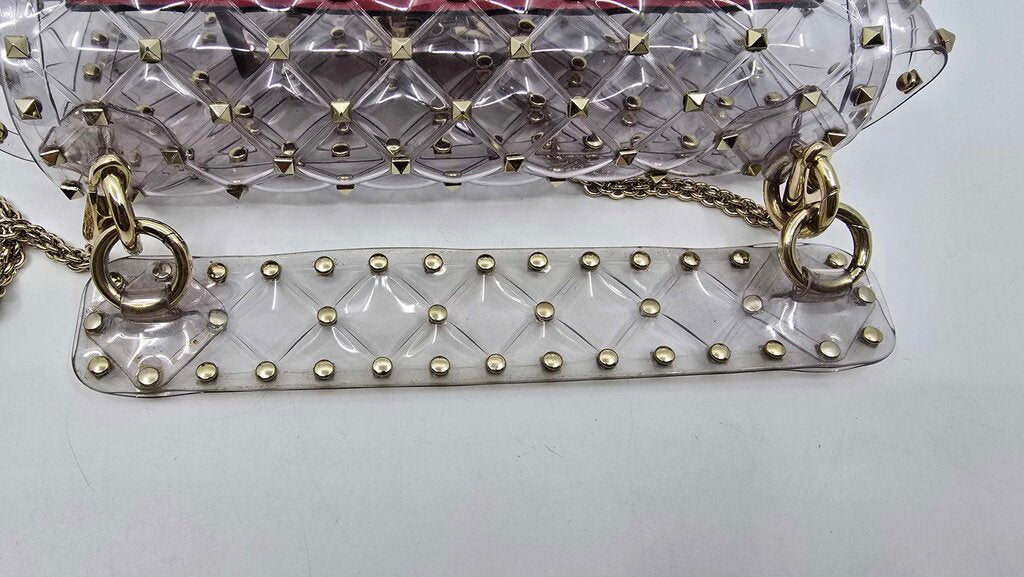 Valentino Garavani PVC Medium Rockstud Spike Shoulder Bag
