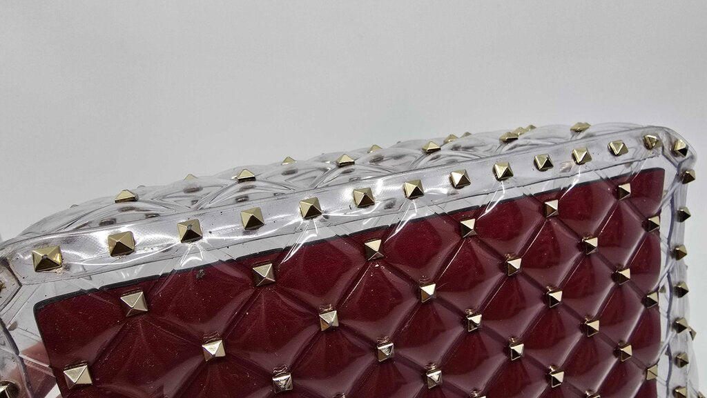 Valentino Garavani PVC Medium Rockstud Spike Shoulder Bag
