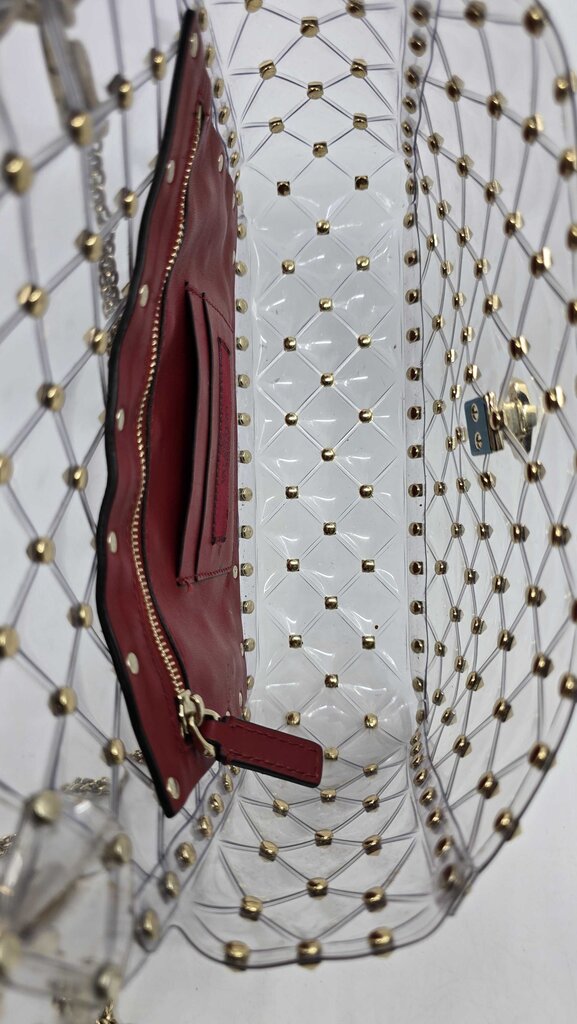 Valentino Garavani PVC Medium Rockstud Spike Shoulder Bag