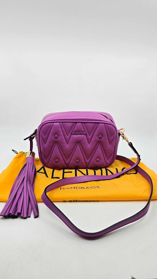 Mario Valentino Amel Diamond Leather Crossbody