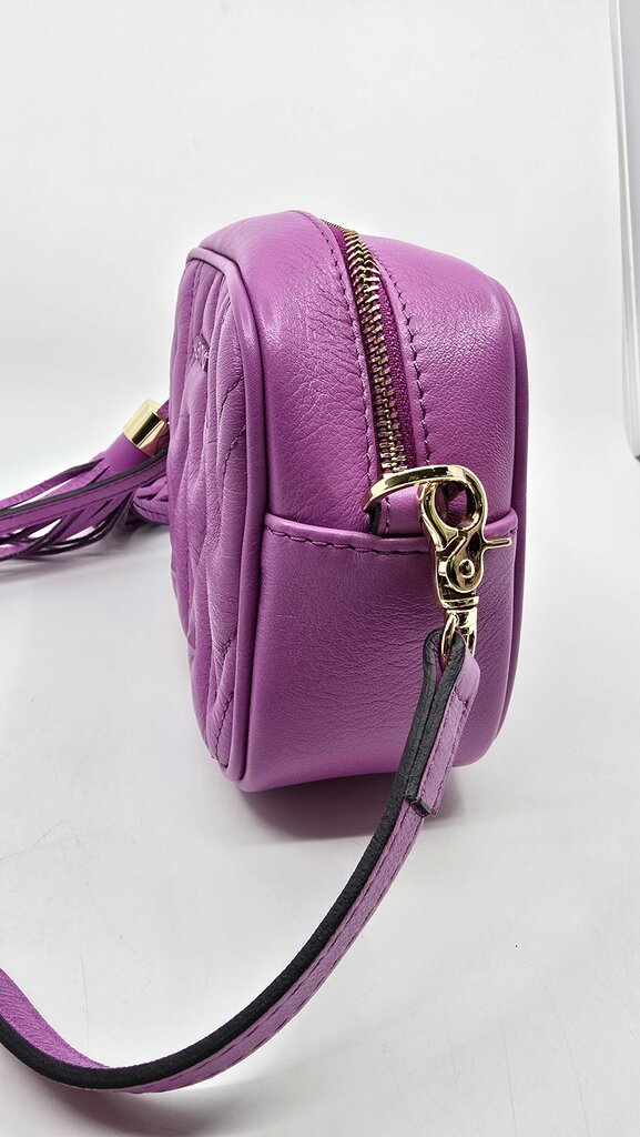 Mario Valentino Amel Diamond Leather Crossbody