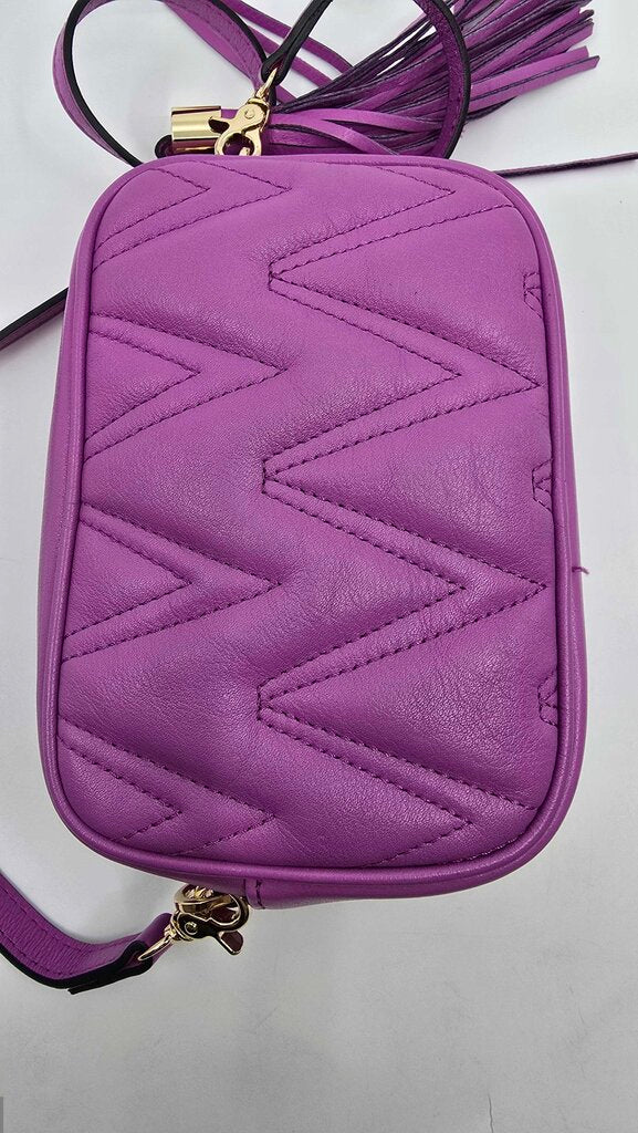 Mario Valentino Amel Diamond Leather Crossbody
