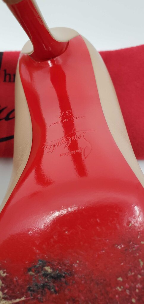 Louboutin Apostrophy Pointy Toe Pump