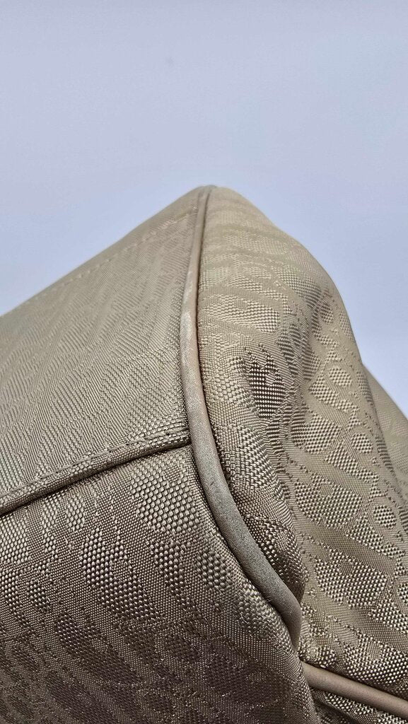 Christian Dior beige Diorissimo canvas and leather tote bag from the 2007 collection by John Galliano