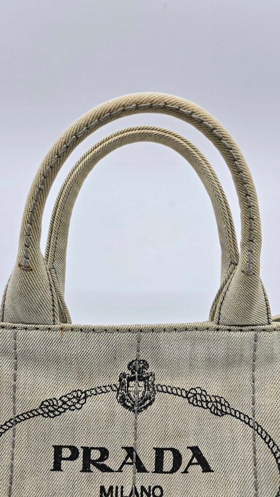 Prada canapa tote with strap
