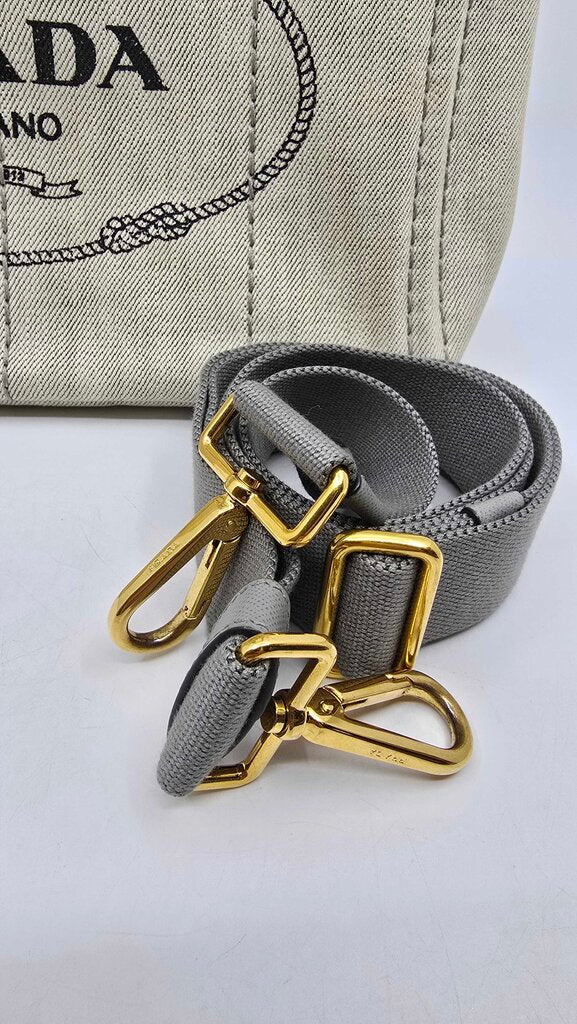 Prada canapa tote with strap