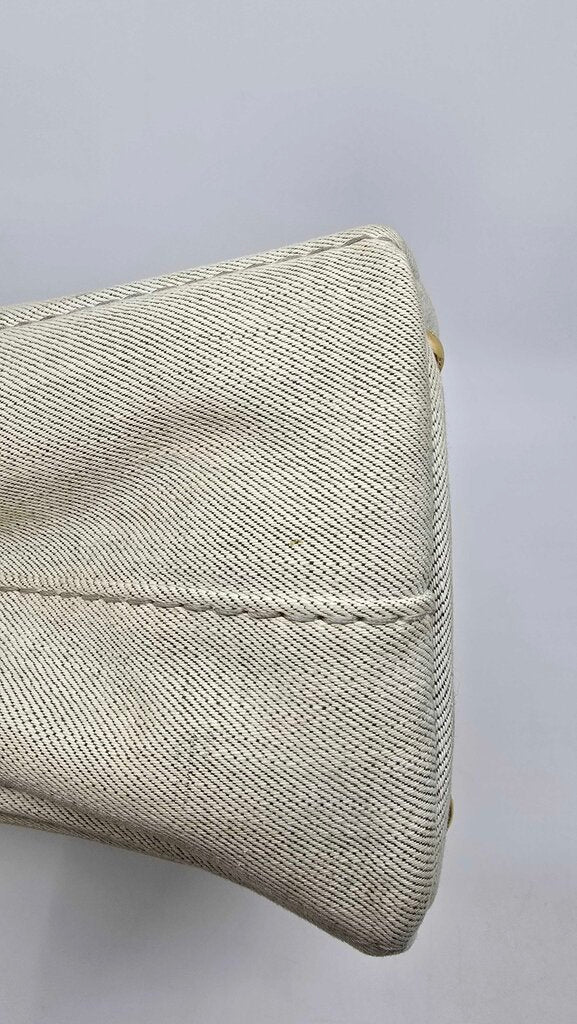 Prada canapa tote with strap