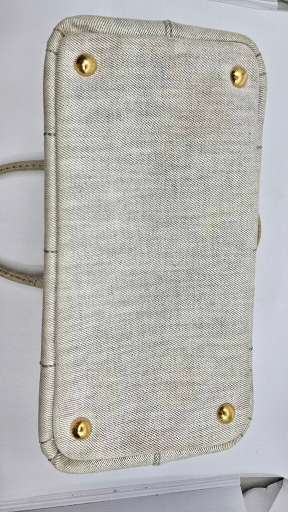 Prada canapa tote with strap