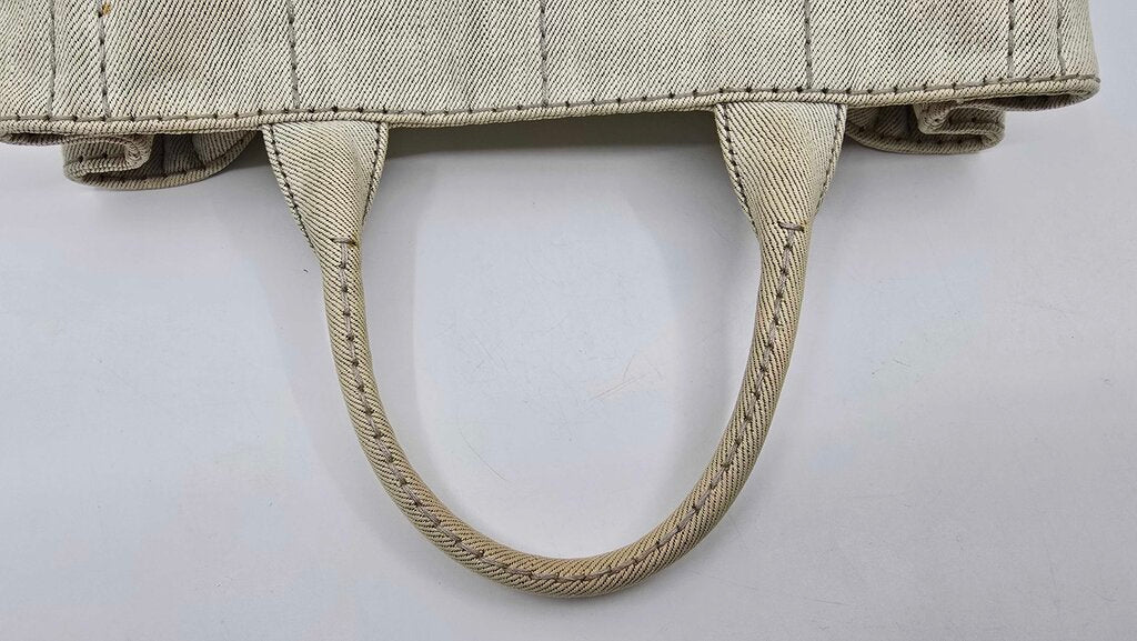 Prada canapa tote with strap