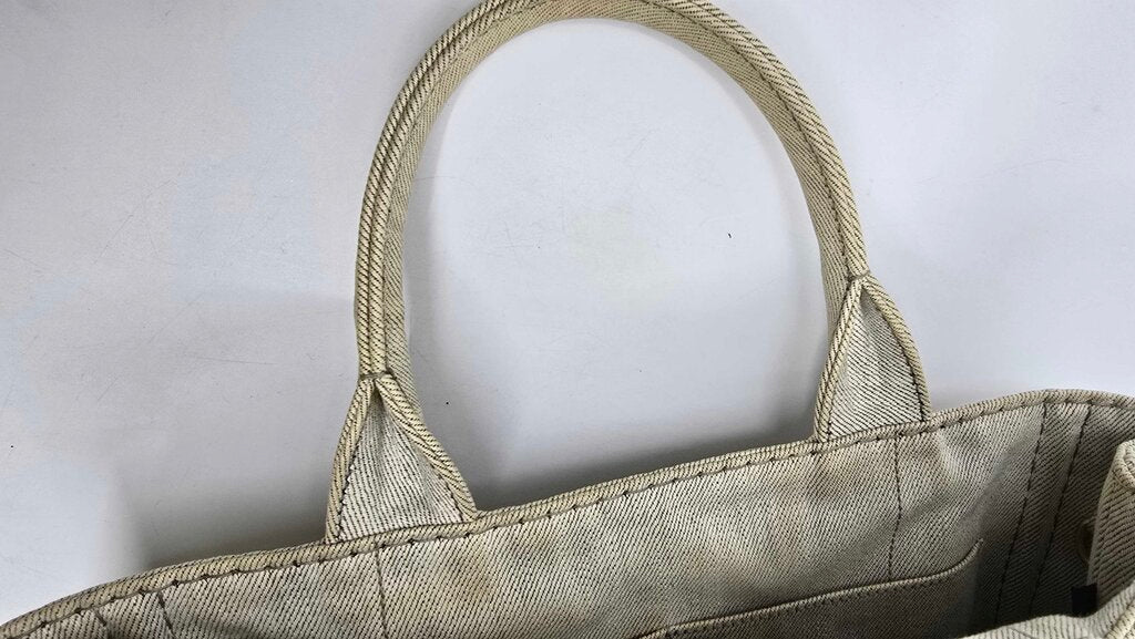 Prada canapa tote with strap