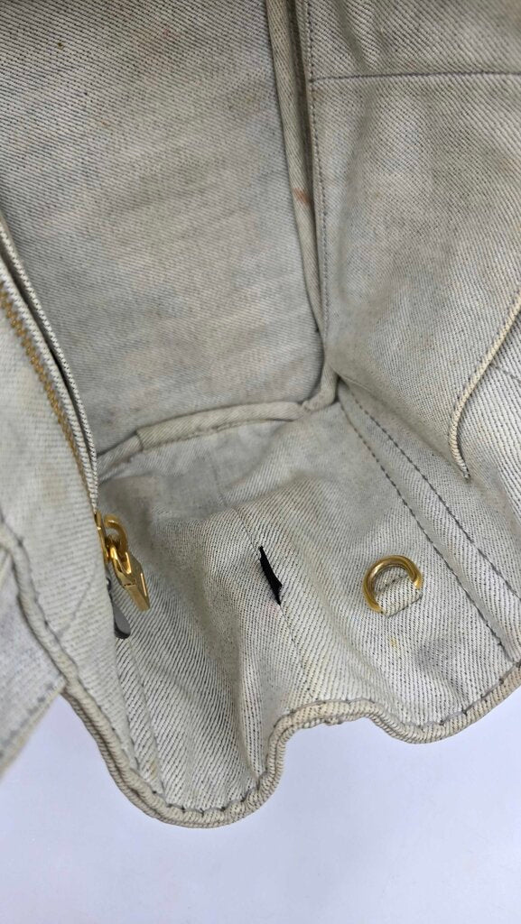 Prada canapa tote with strap