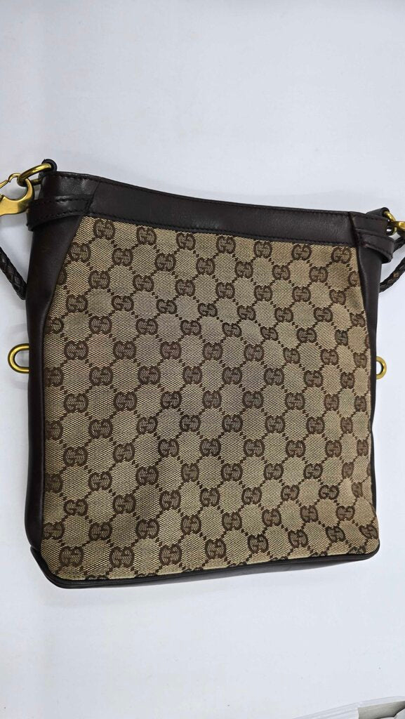 Gucci Monogram Braided Shoulder Bag